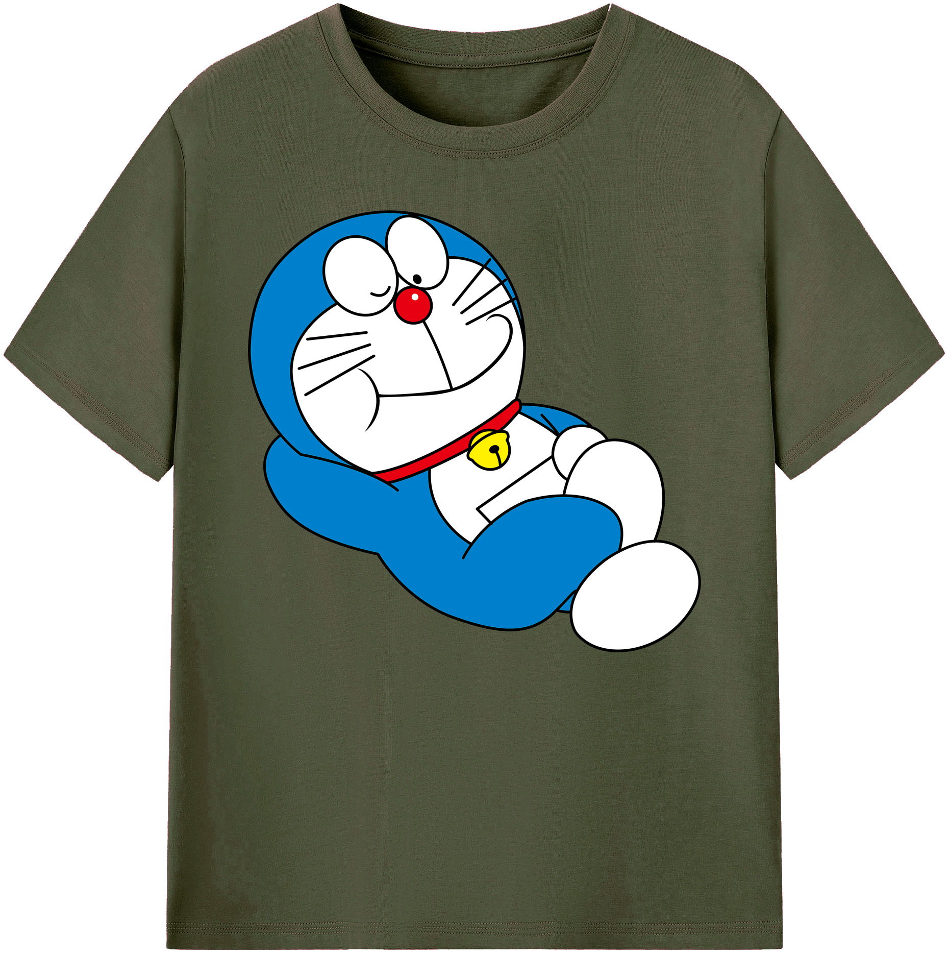 （画像用） ドラえもん Doraemon 綿100％ メンズ半袖Tシャツ｜肌触りやわらか＆通気性